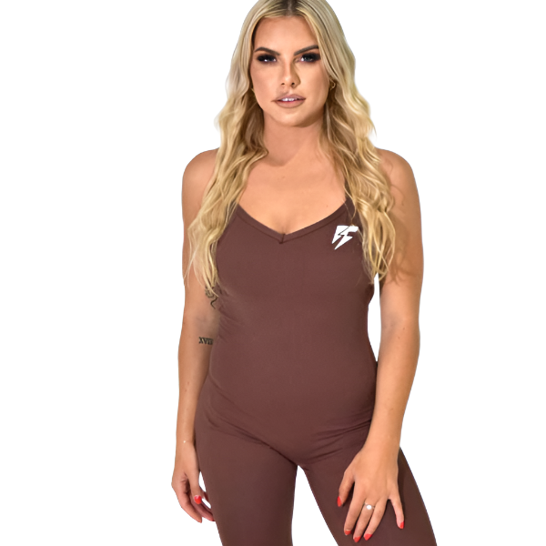 Staples Jumpsuit - Mocha