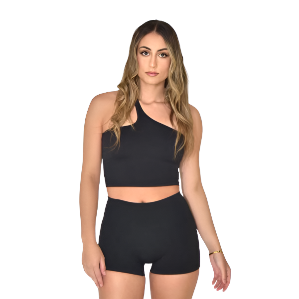 Staples Across Body Crop - Black